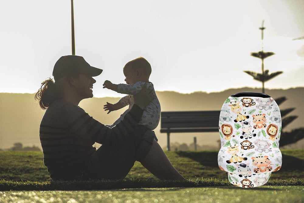 Terriboo nursing cover protects privacy while feeding or playing