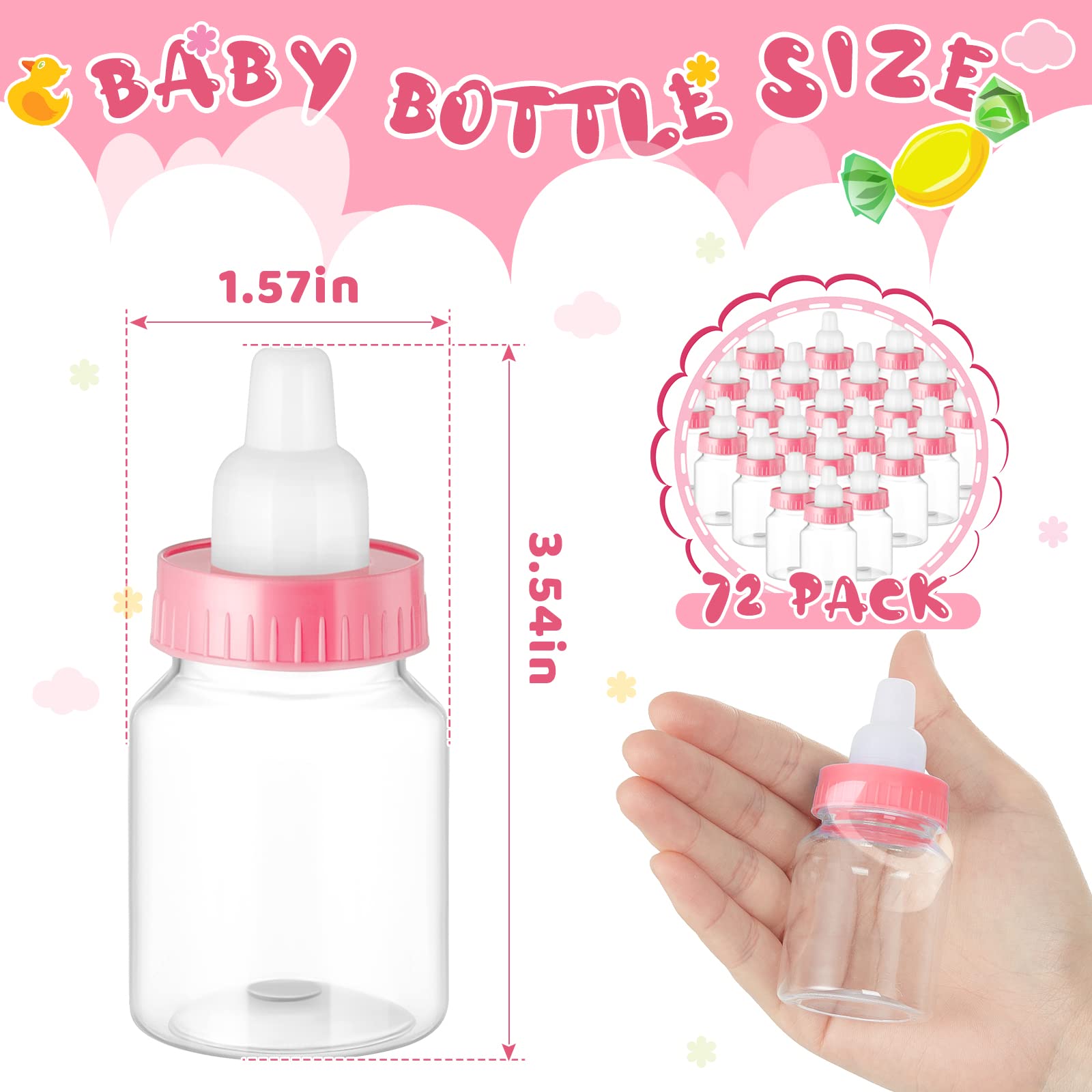 Tessco for you clear mini bottle candy box displays contents clearly.