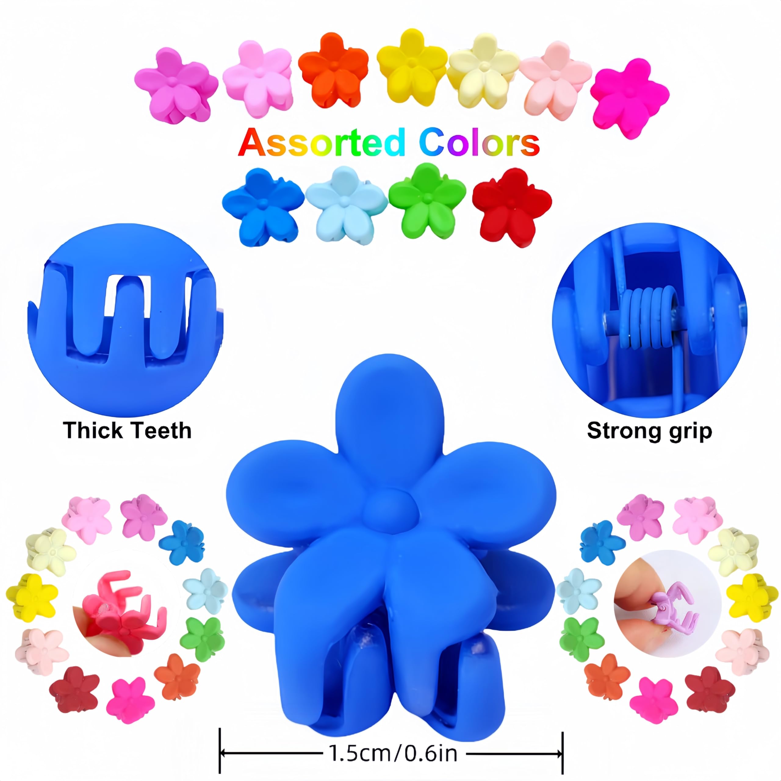 Tesvyns baby hair clip with floral design adds cute decorative flair.