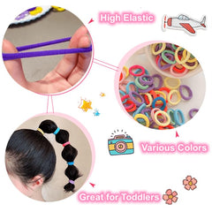 Tesvyns baby hair ties worn in a ponytail for comfortable all-day wear