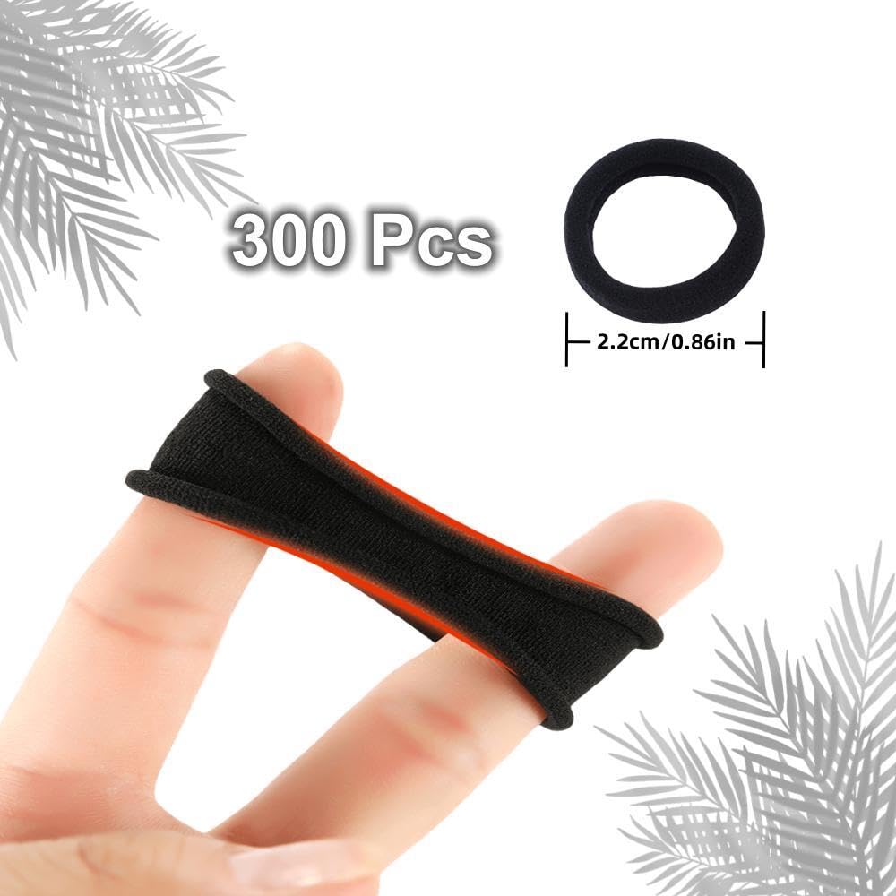 Tesvyns seamless design hair ties, soft feel prevents tugging and breakage.