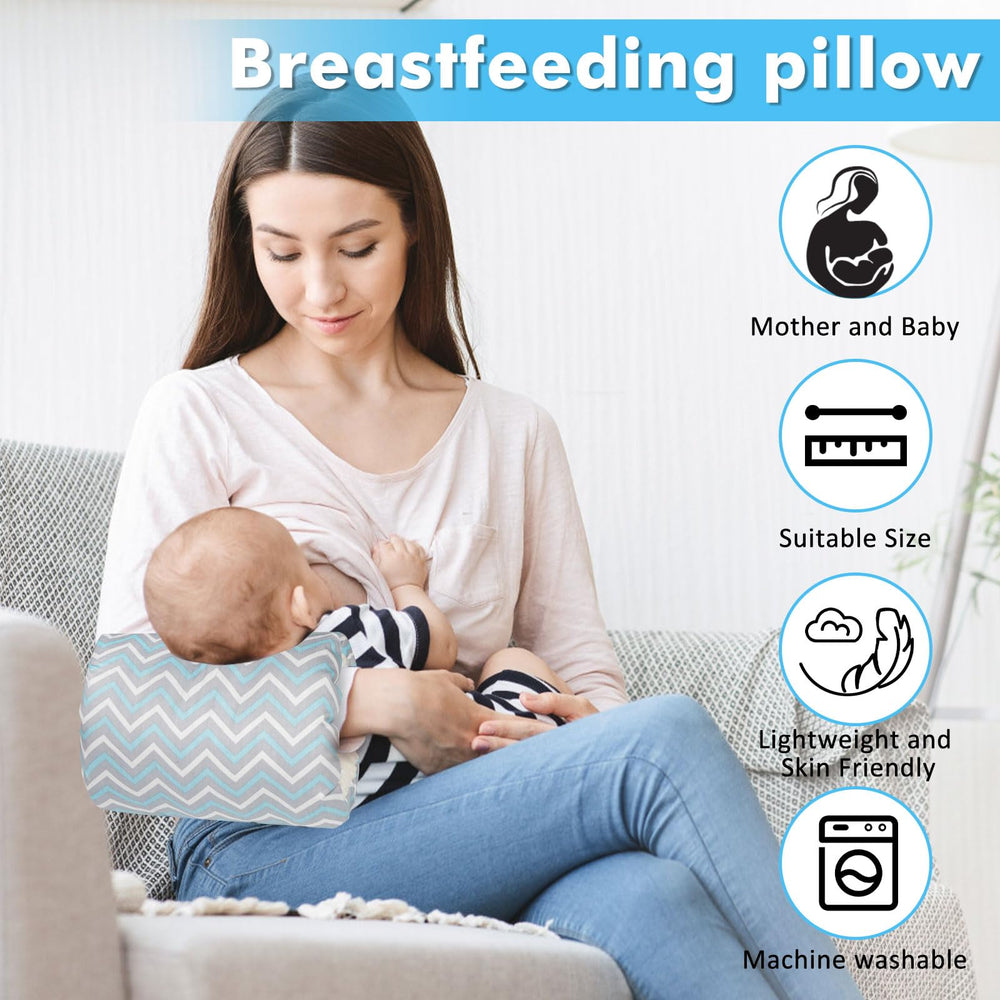 TEUOPIOE Baby Feeding Arm Pillow ergonomic design provides arm and back relief.