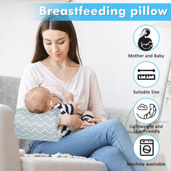 TEUOPIOE Baby Feeding Arm Pillow ergonomic design provides arm and back relief.