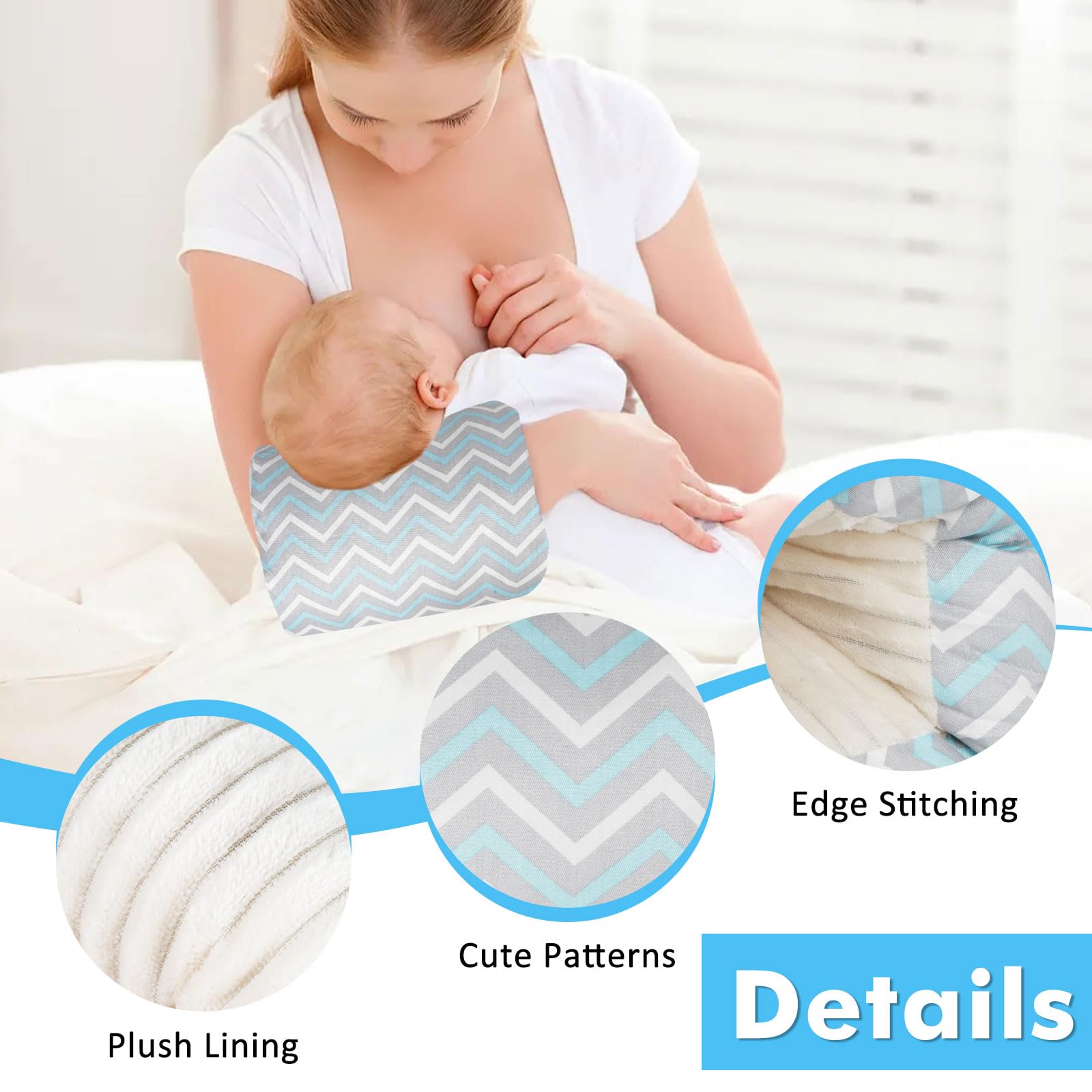 TEUOPIOE Baby Feeding Arm Pillow portable for travel and outdoor use.