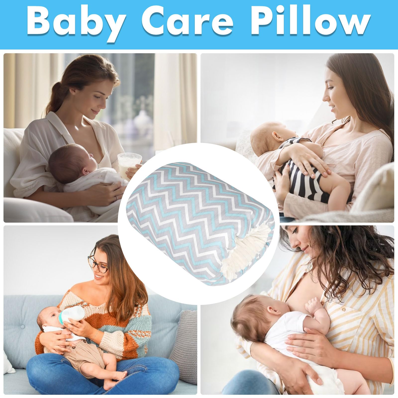 TEUOPIOE Baby Feeding Arm Pillow washable for easy cleaning.