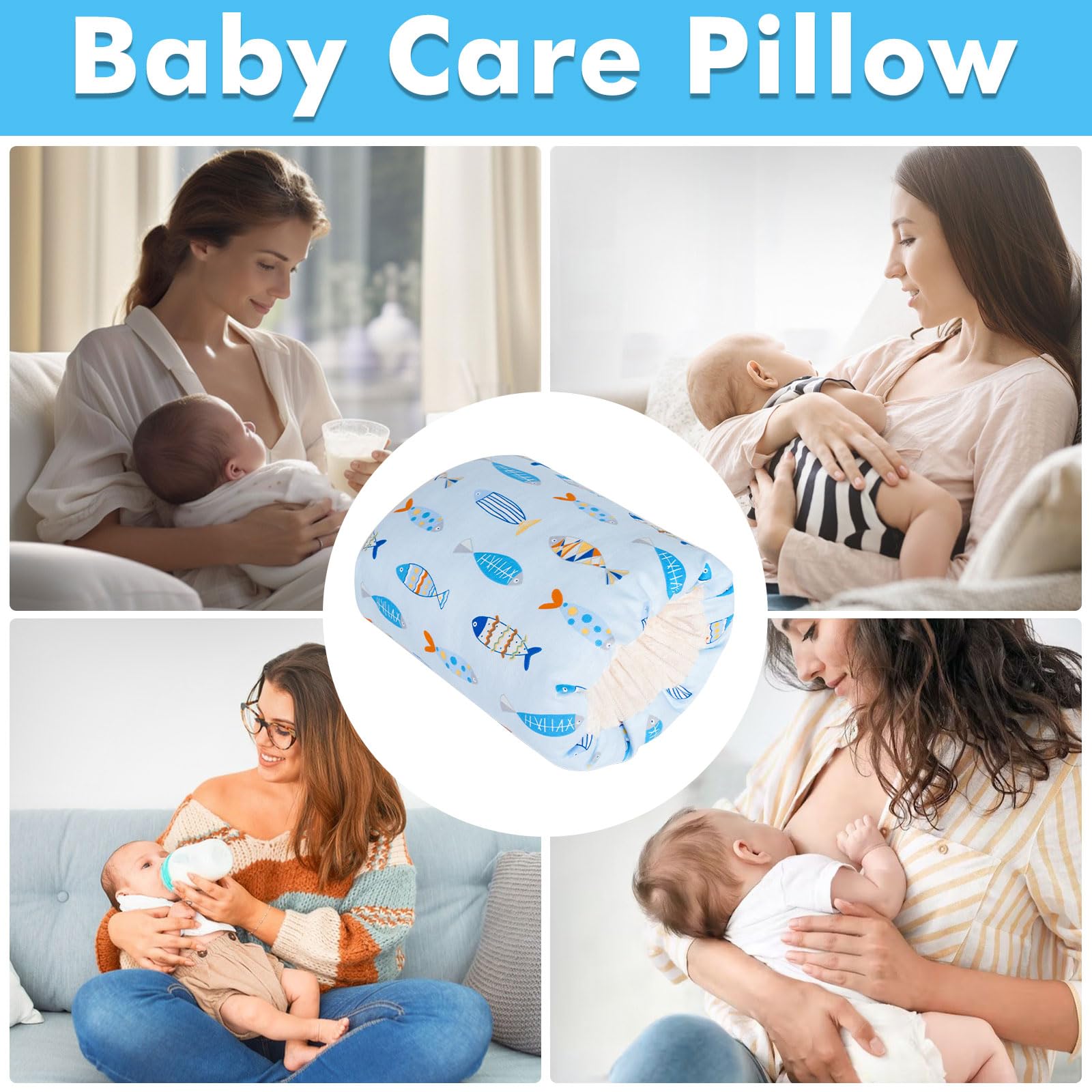 TEUOPIOE washable nursing pillow stays clean with easy maintenance