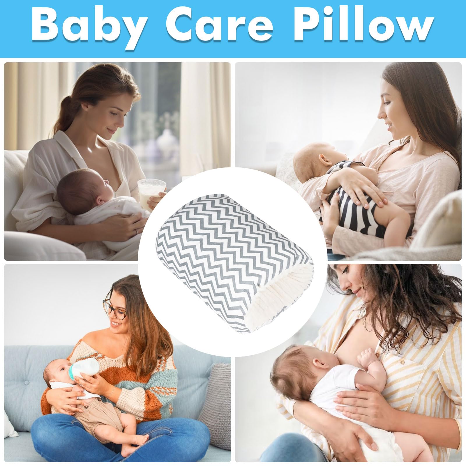 TEUOPIOE washable nursing pillow stays fresh with easy cleaning after meals.