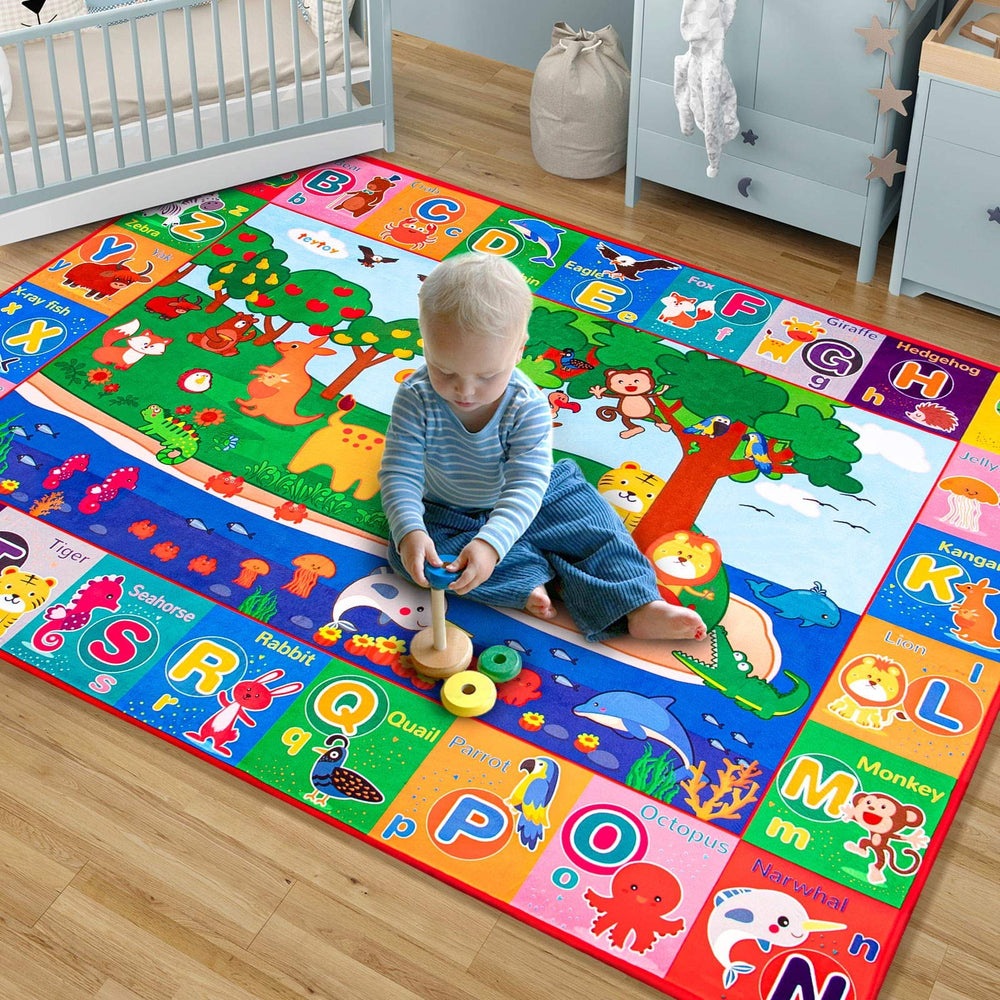 teytoy Baby Cotton Play Mat crawling area highlights spacious design for toddler exploration.