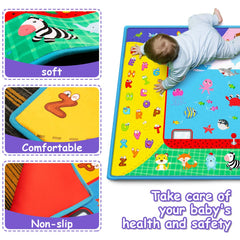 Teytoy mat with non-slip bottom keeps babies safe during playtime on hard floors