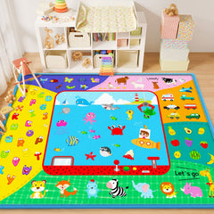 Teytoy baby crawling mat close-up shows soft cotton texture for gentle infant skin during play