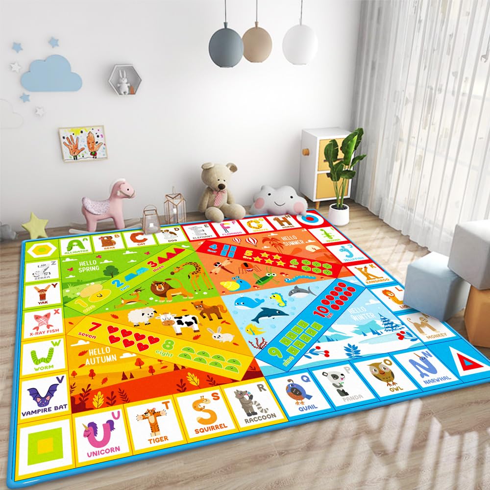 teytoy baby play mat ABC letters design promotes early learning and colorful play.