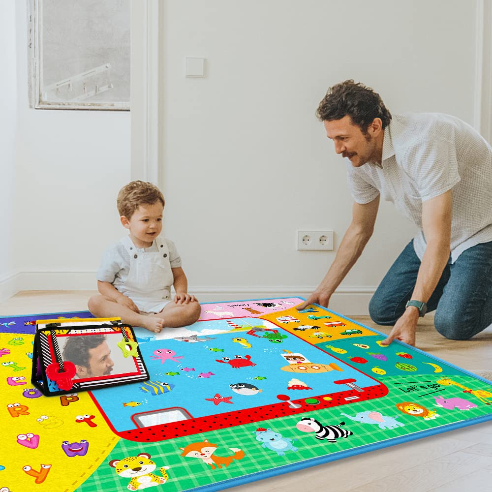 Teytoy Baby Rugs for Kids Playing Learning corner scene promotes safe, exploratory play.