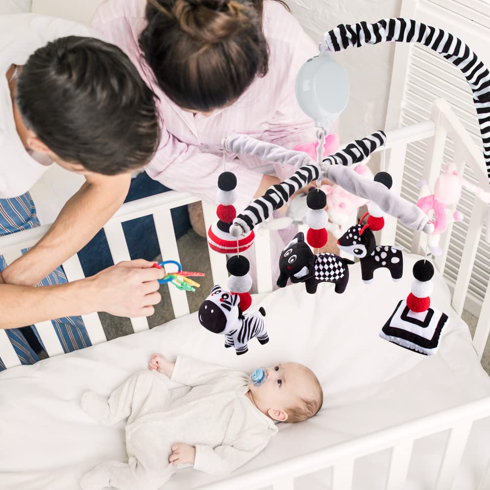 Teytoy handmade cotton crib toys provide soft tactile stimulation for babies.