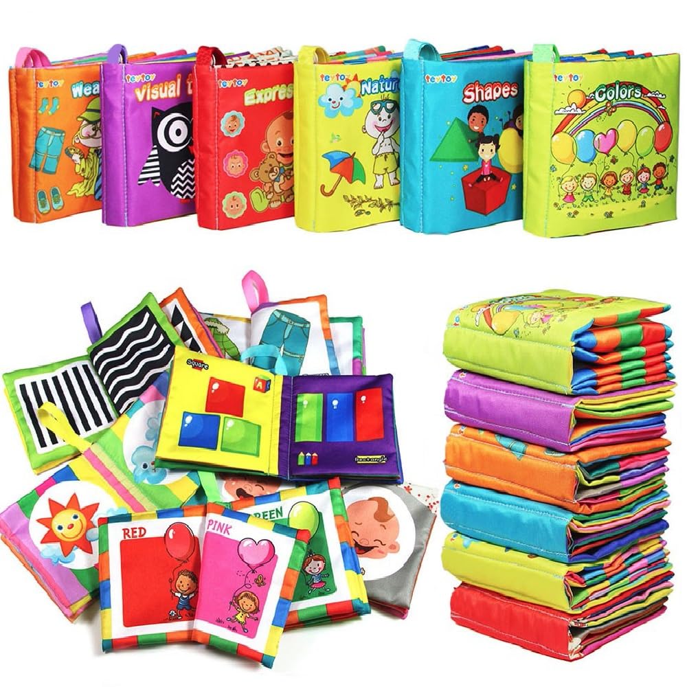 teytoy my first soft book cover with bright colors promotes early sensory exploration.