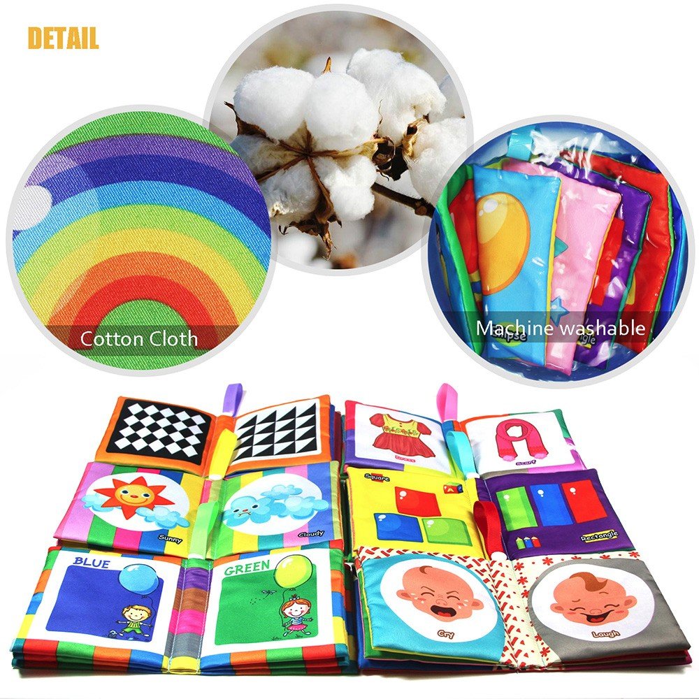 teytoy my first soft book cute characters stimulate visual attention and recognition.