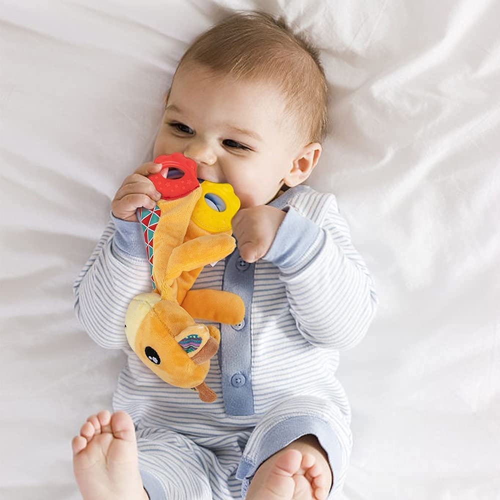 teytoy owl snuggle-blanket comforts baby at nap time and outings.