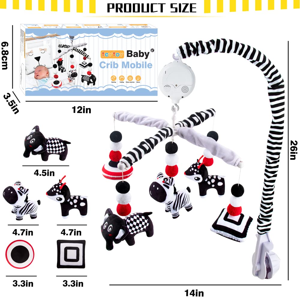 Teytoy standard-crib-fit mobile suits most cribs for versatile nursery decor.