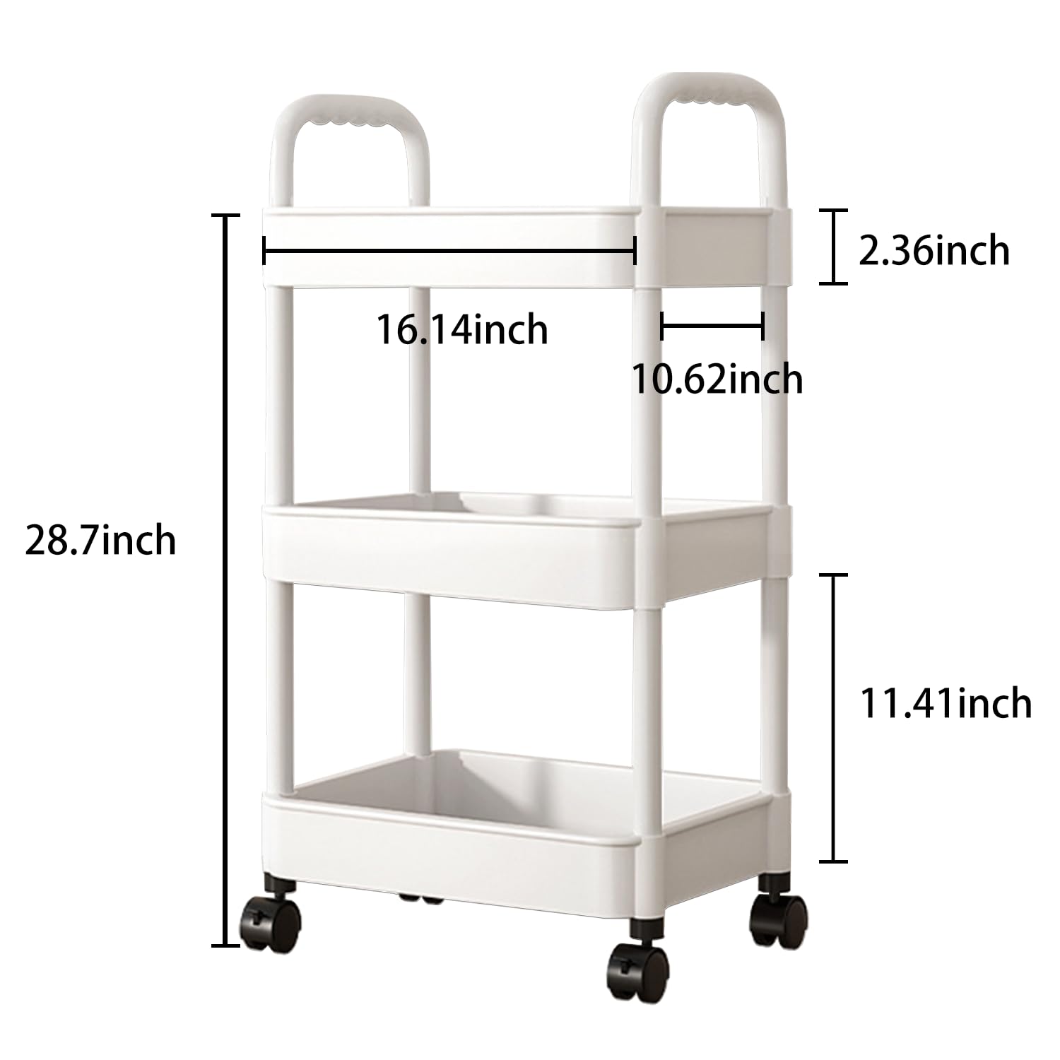 Tfulad diaper cart wheels 360 view highlighting smooth mobility