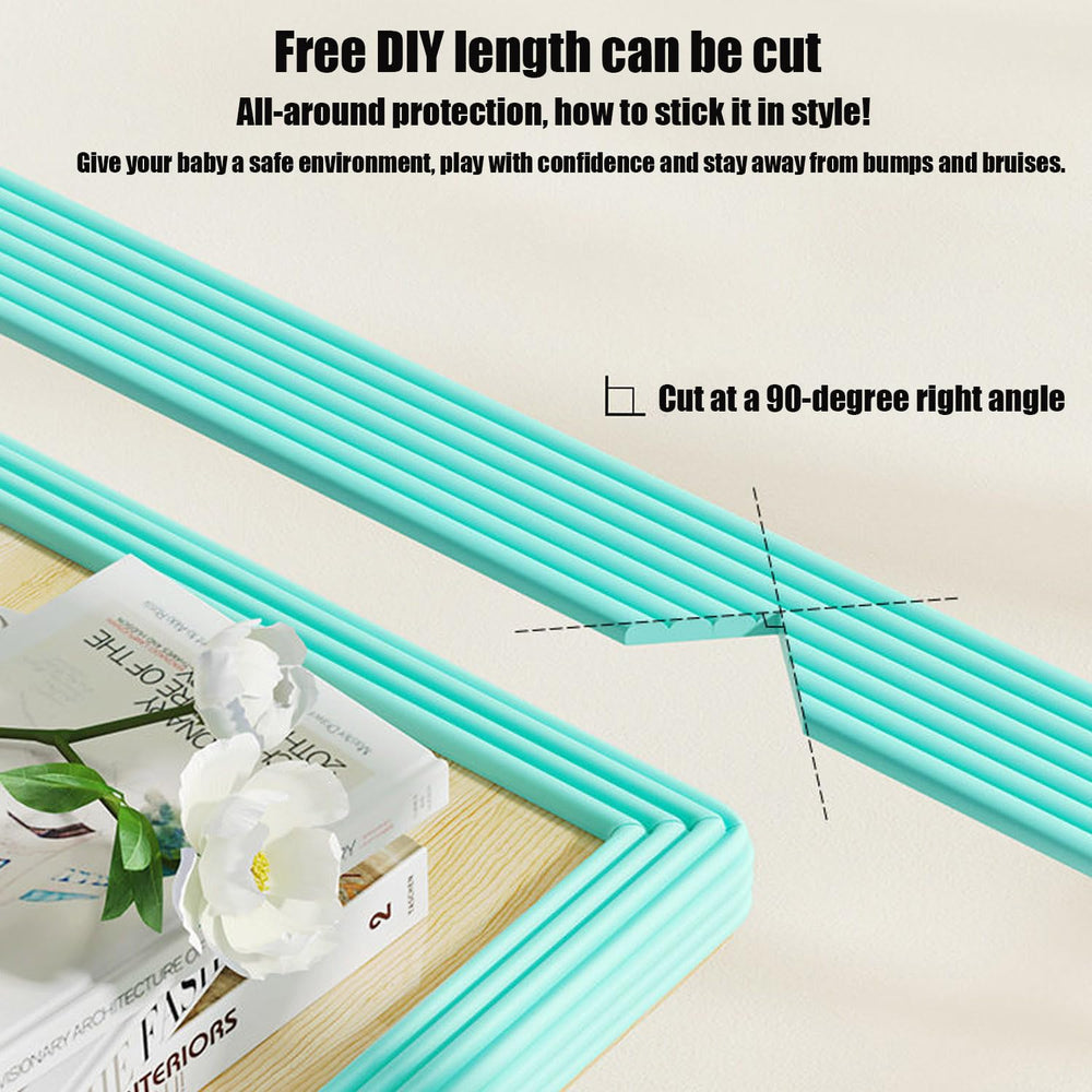 TFXXSJWY edge protector on a desk corner reduces bump injuries during play