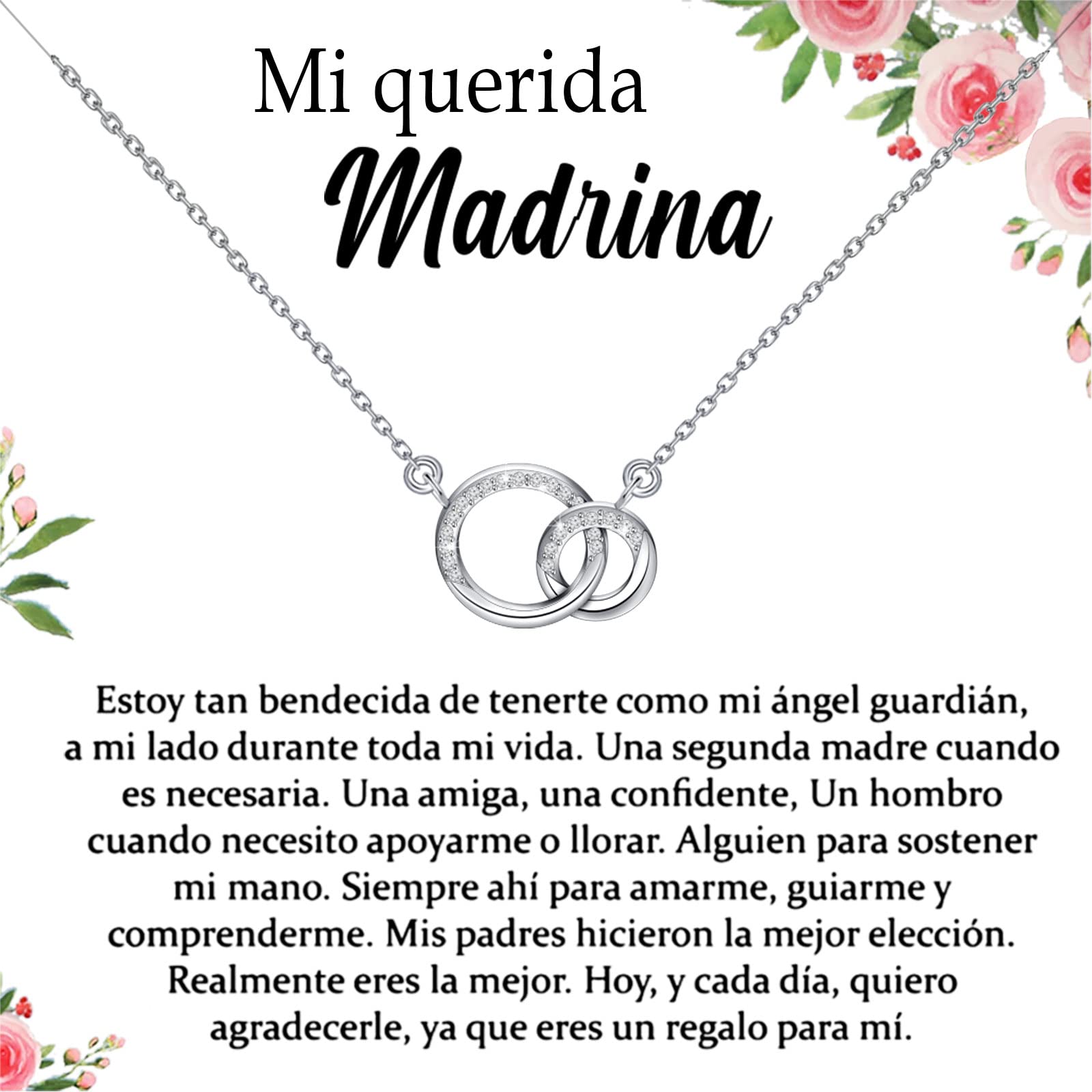 TGBJE Madrina Necklace close-up shows a pristine stainless steel chain, ideal for everyday wear and lasting shine.