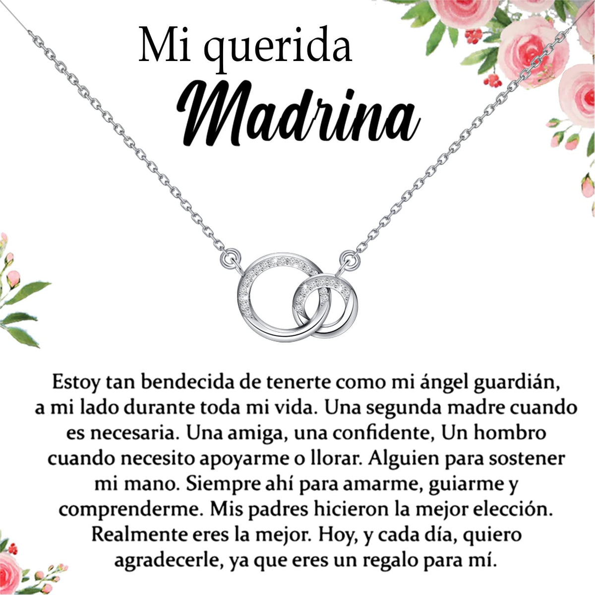 TGBJE Madrina Necklace close-up shows a pristine stainless steel chain, ideal for everyday wear and lasting shine.