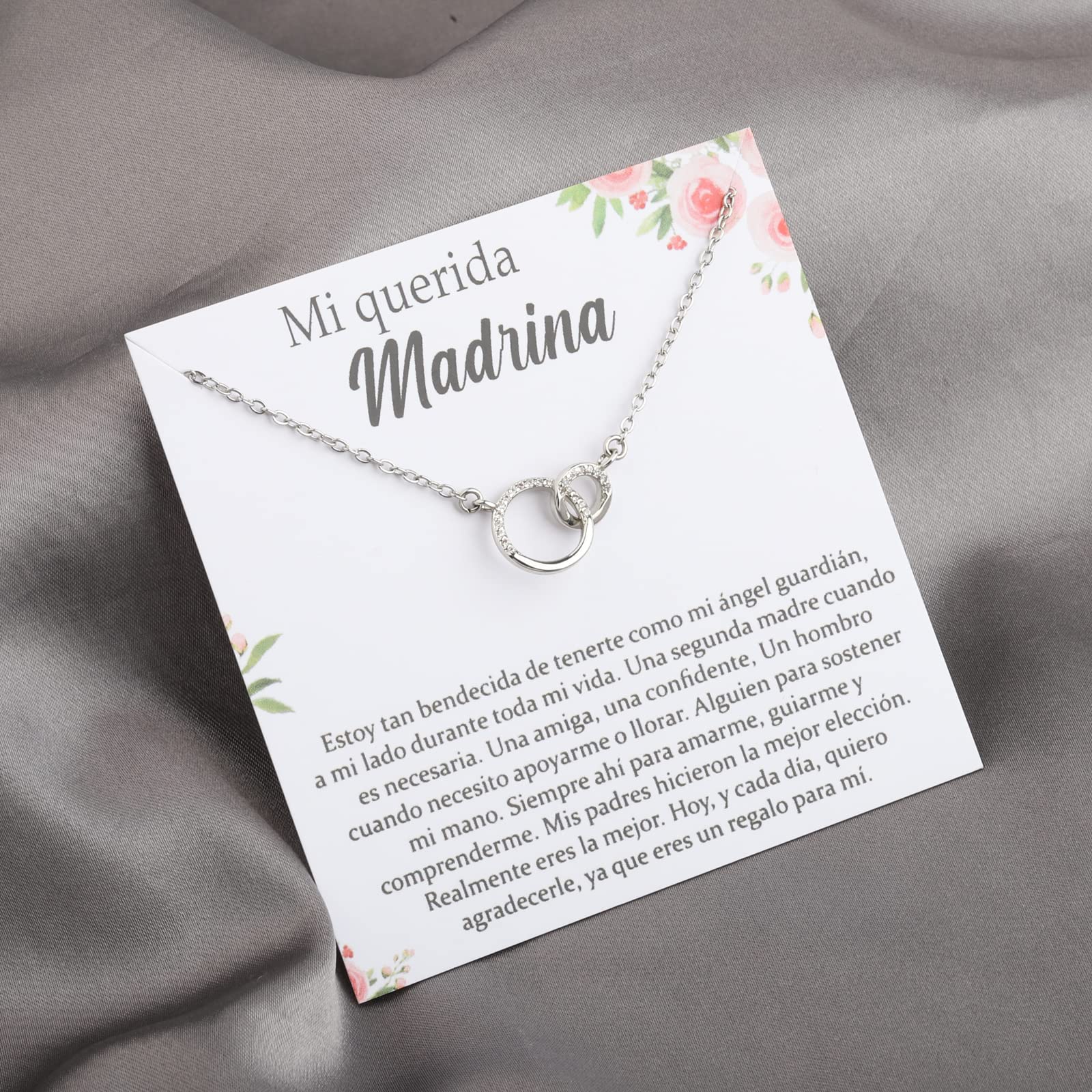 TGBJE Madrina Necklace worn with a simple outfit for a special occasion.
