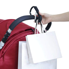 TGOOD large clip secures diaper bag and purse on a cart.