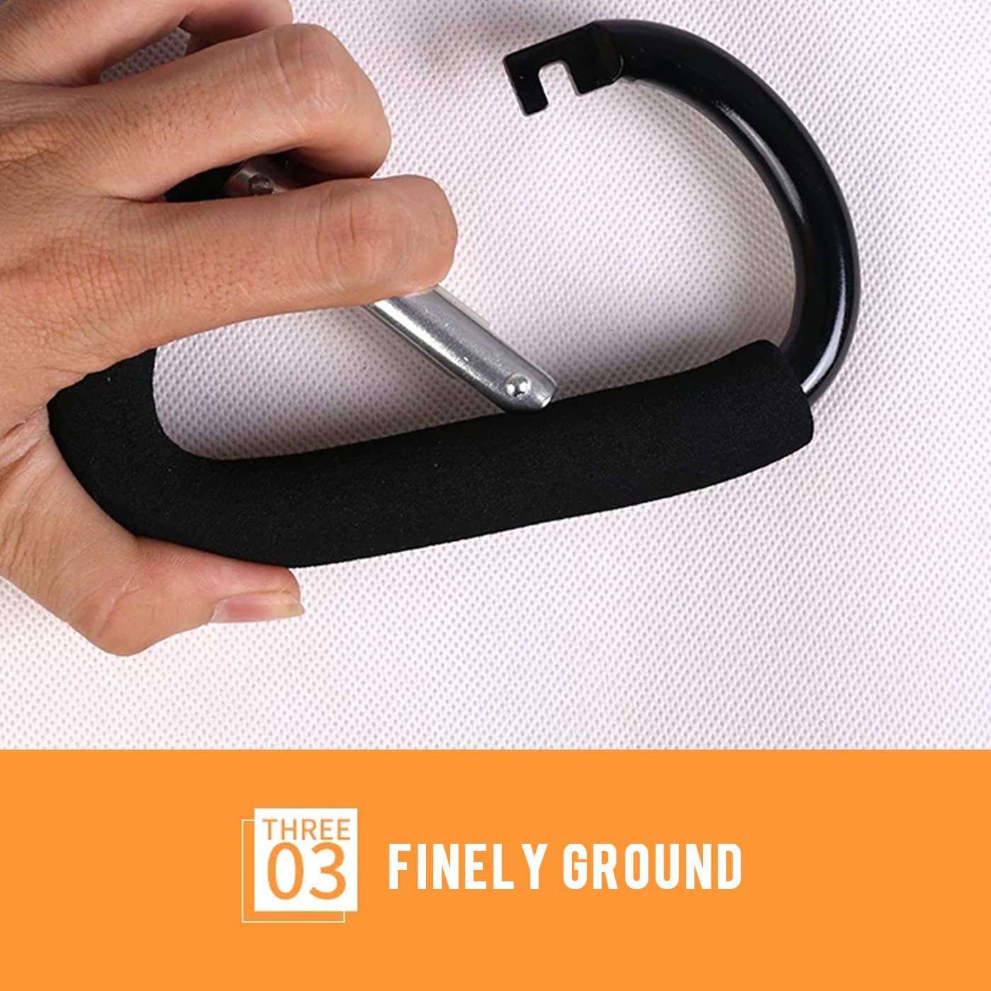 TGOOD versatile hook fits car seats, boosters, and shopping handles.