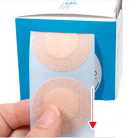 Thank You Band Hide & Protect Care packaging display showing long-lasting nipple cover solution.