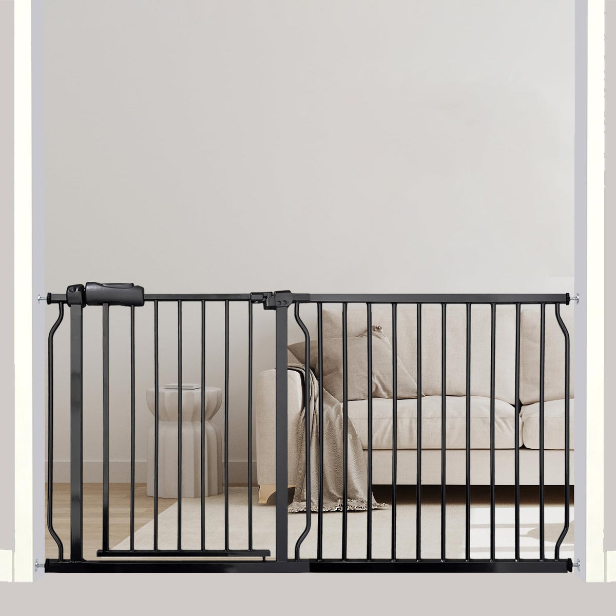Thasamm extra wide gate extensions illustrate flexible width for stairs and doorways safety