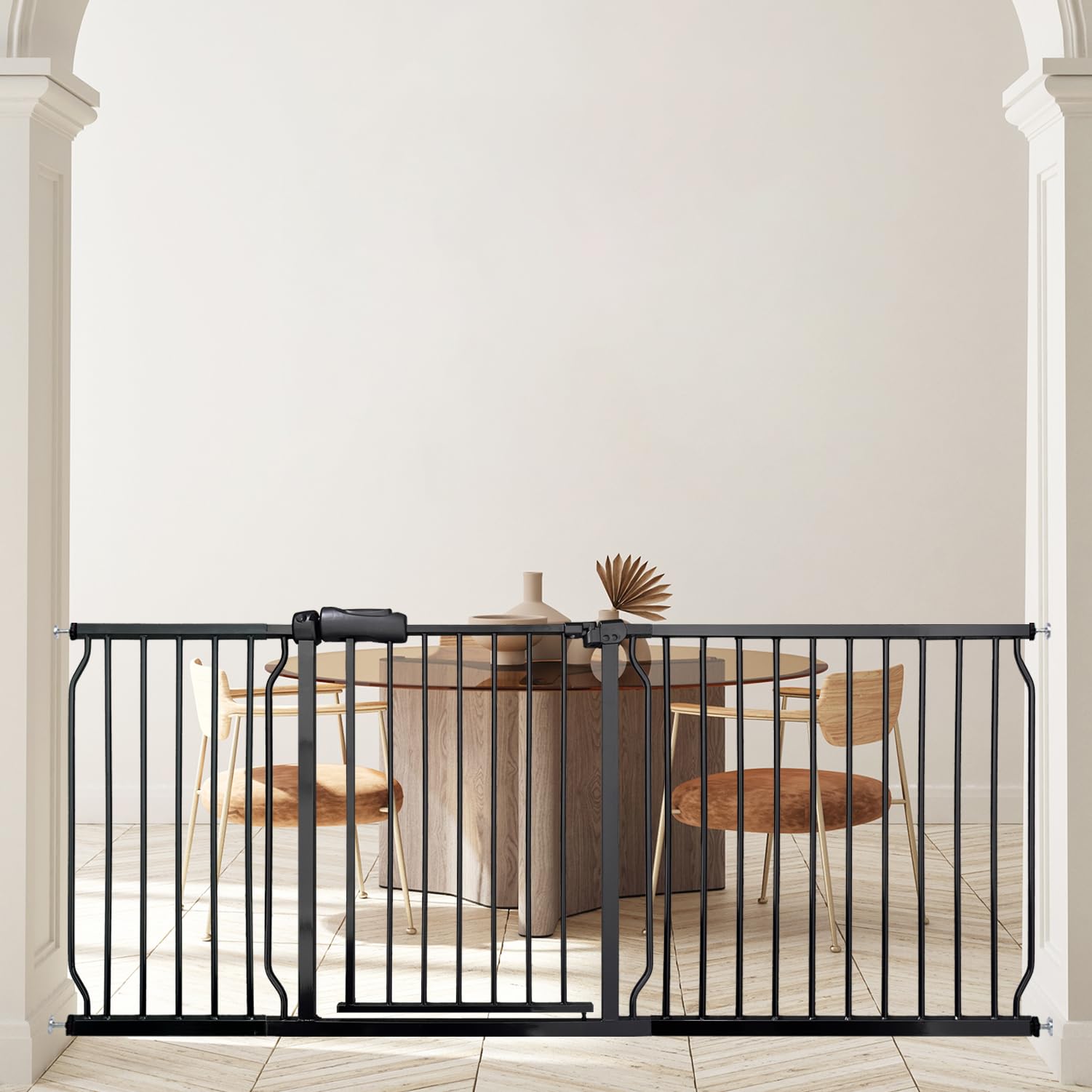 Thasamm extra wide gate extensions widen doorways for comfortable passage.