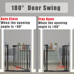 Thasamm extra wide gate pressure-mounted design keeps walls unscuffed.