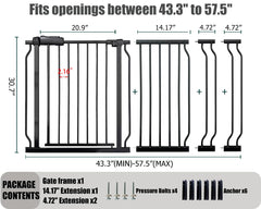 Thasamm walk-through gate open doorway for easy passage with baby