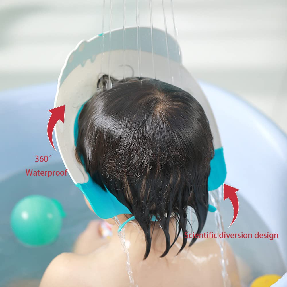 Thcbme baby shower cap shield hippo closeup highlights soft material