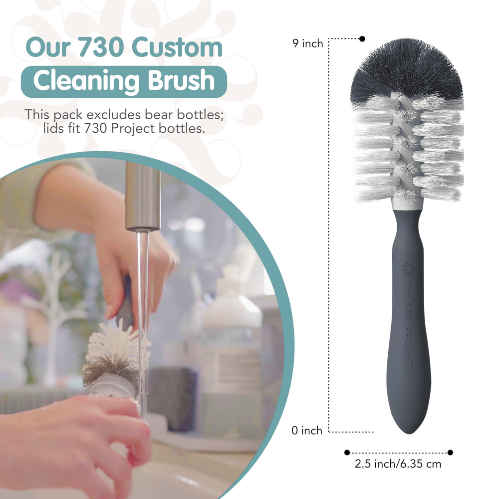 The 730 Project Honey Bear Cup straw cleaner in pink helps keep straws hygienic.