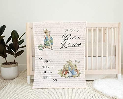 The BookTales Peter Rabbit blanket design showcases Beatrix Potter charm for nurseries and gifting.