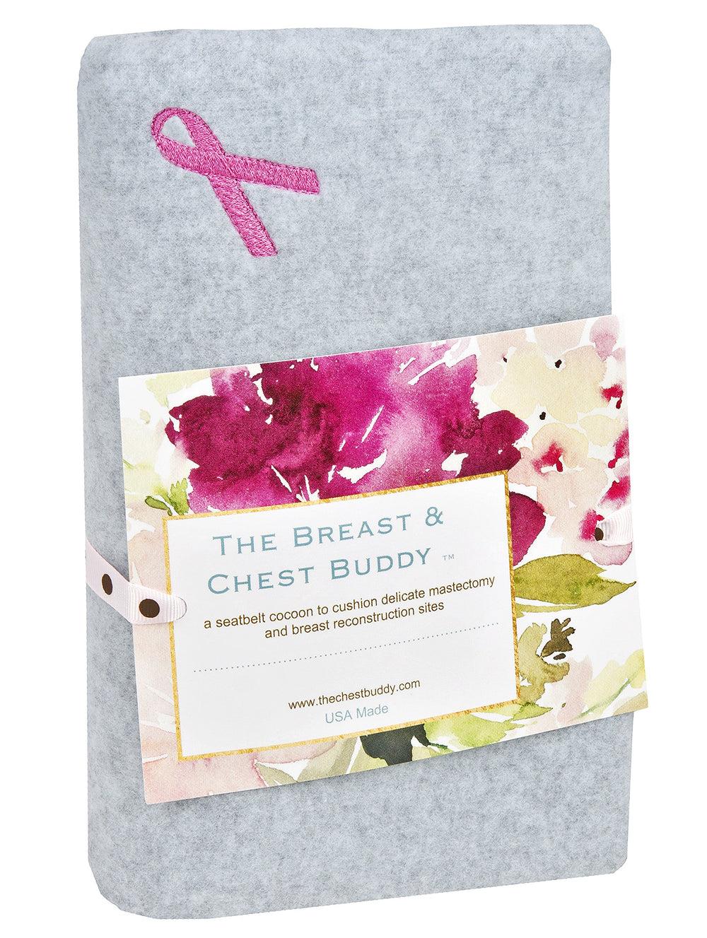 The Breast and Chest Buddy soft fabric close-up highlights cushioned texture for scratch-free comfort.