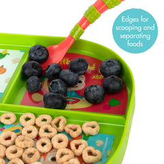 The First Years cocomelon textured spoons with easy-to-hold handles.
