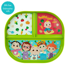 The First Years cocomelon dishwasher-safe design for quick cleanup.