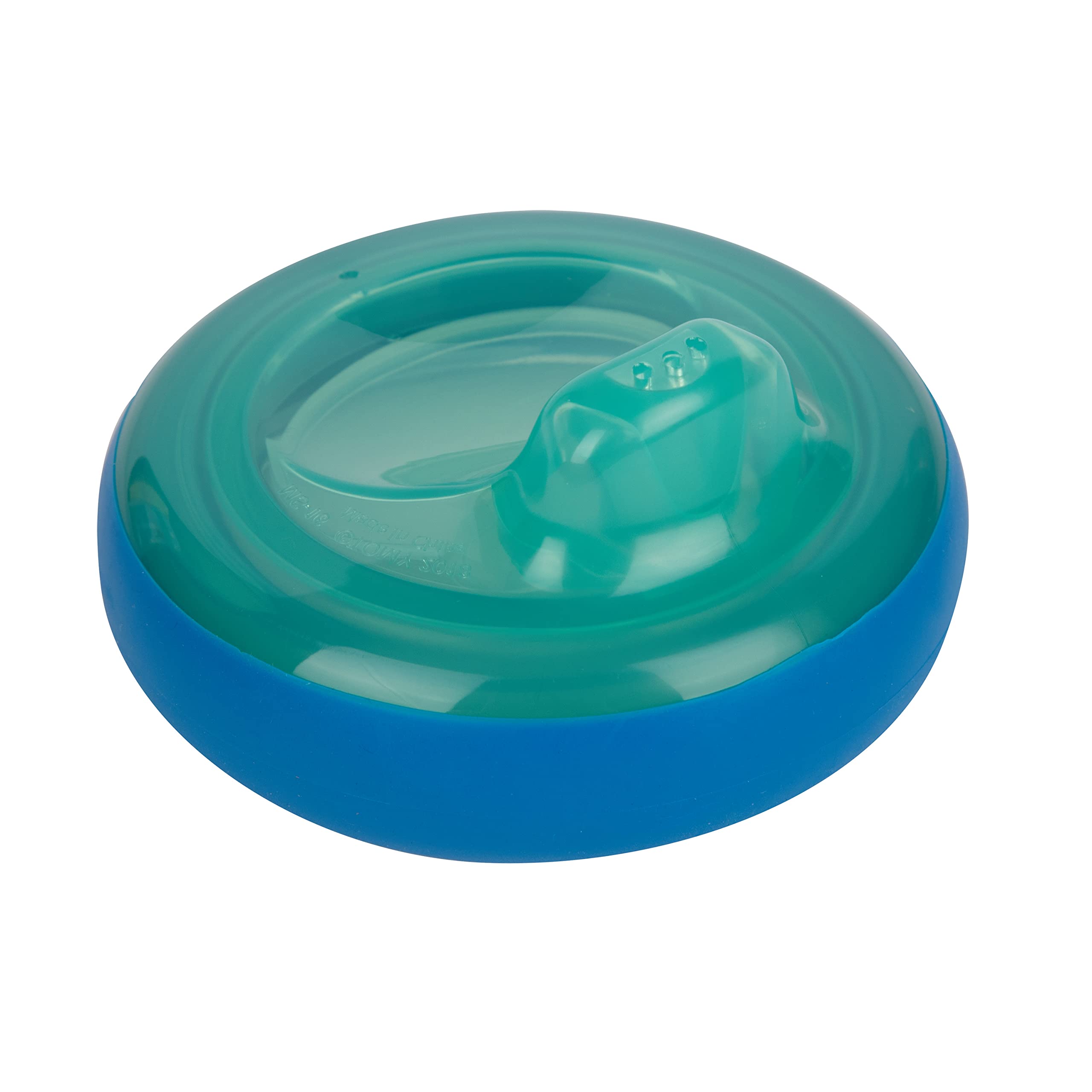 The First Years Pinkfong sippy cup DropGuard bumper protects the lid during drops.