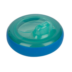 The First Years Pinkfong sippy cup DropGuard bumper protects the lid during drops.