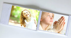 The Grandparent Gift Co Growing in Faith inside pages show 4x6 and 3.5x5 photo compatibility