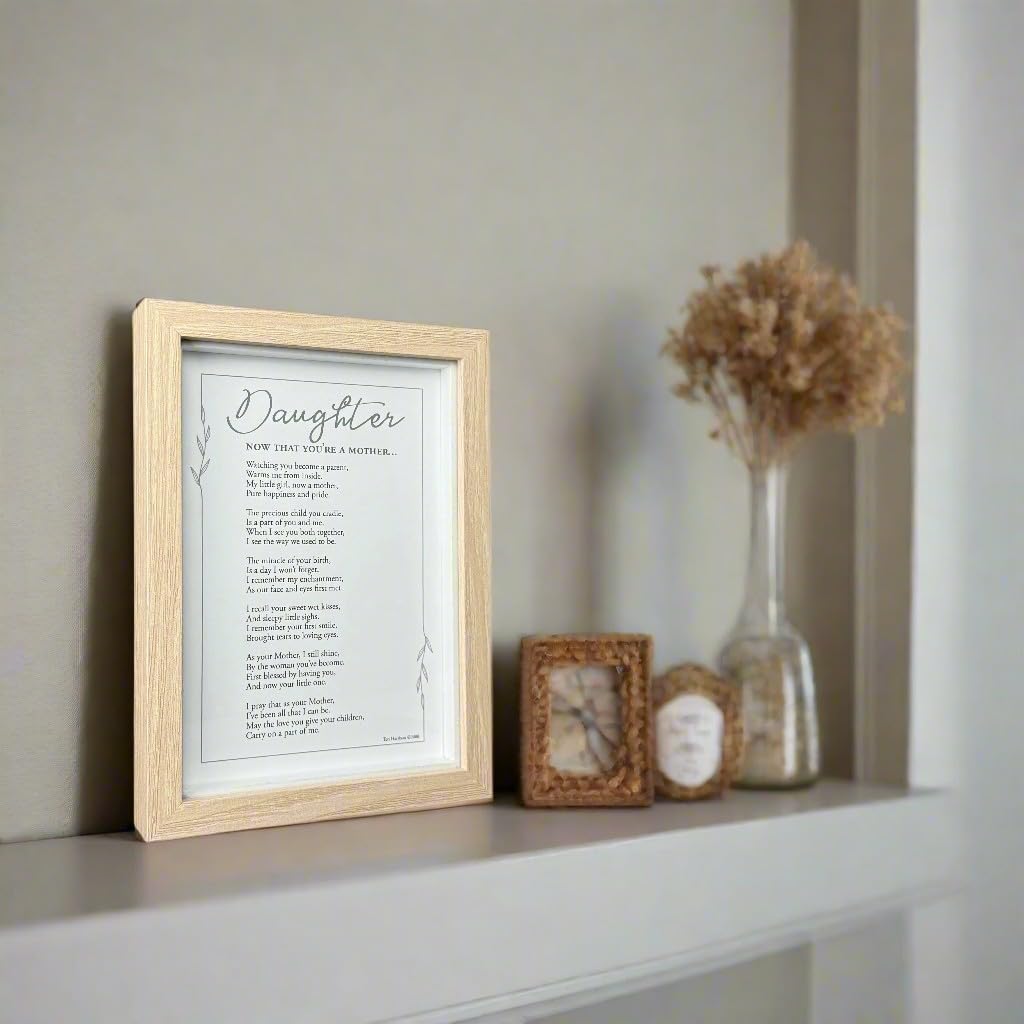 The Grandparent Gift Co.'s Now That You're a Mother Frame offers a unique daughter gift from mom.