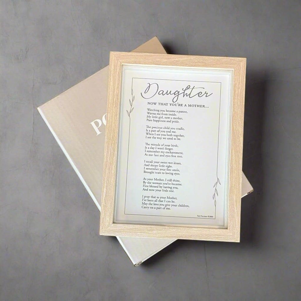 The Grandparent Gift Co.'s Now That You're a Mother Frame can evoke tears of joy and cherished memories.