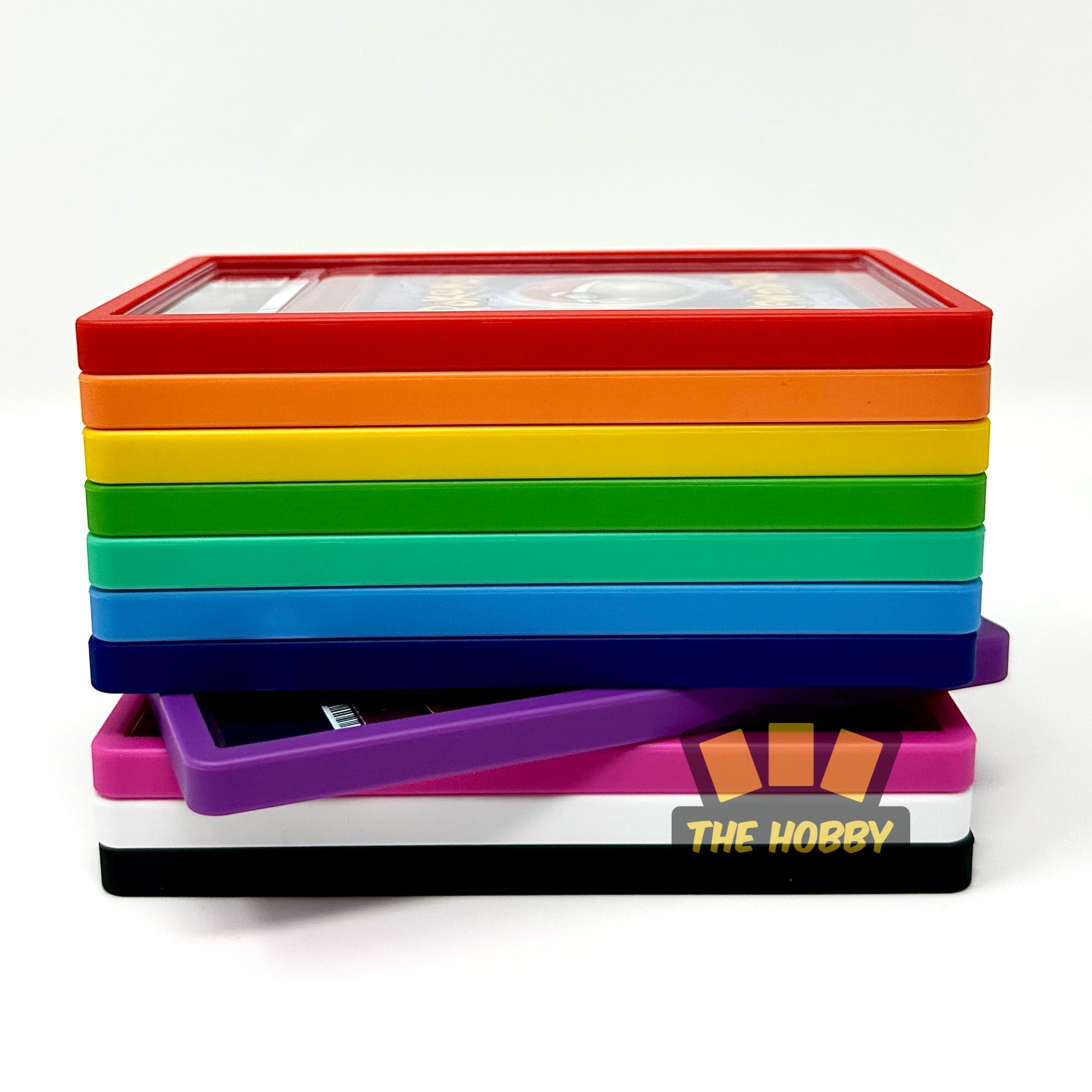 The Hobby Lair purple slab-shield color option on display highlights customization for collectors.