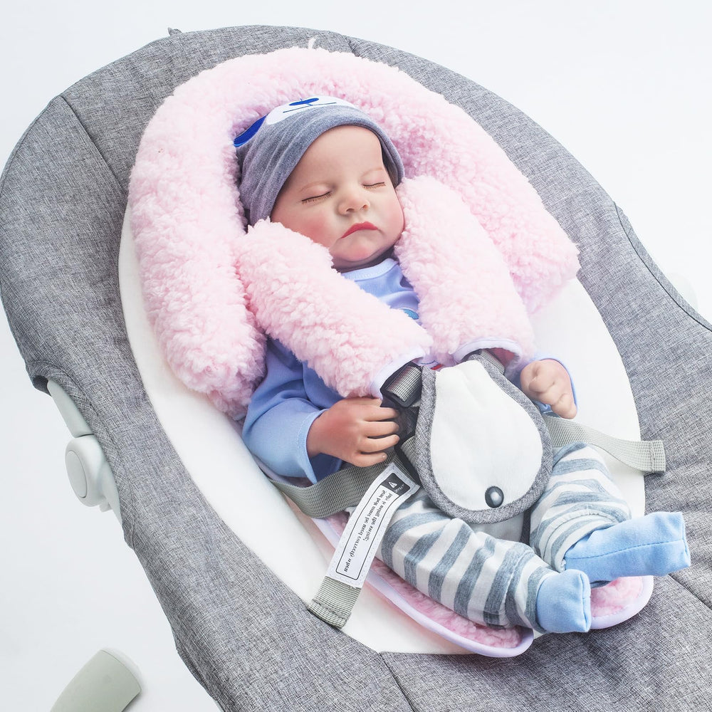 THE KENKYO adjustable neck button to tailor fit as baby grows.
