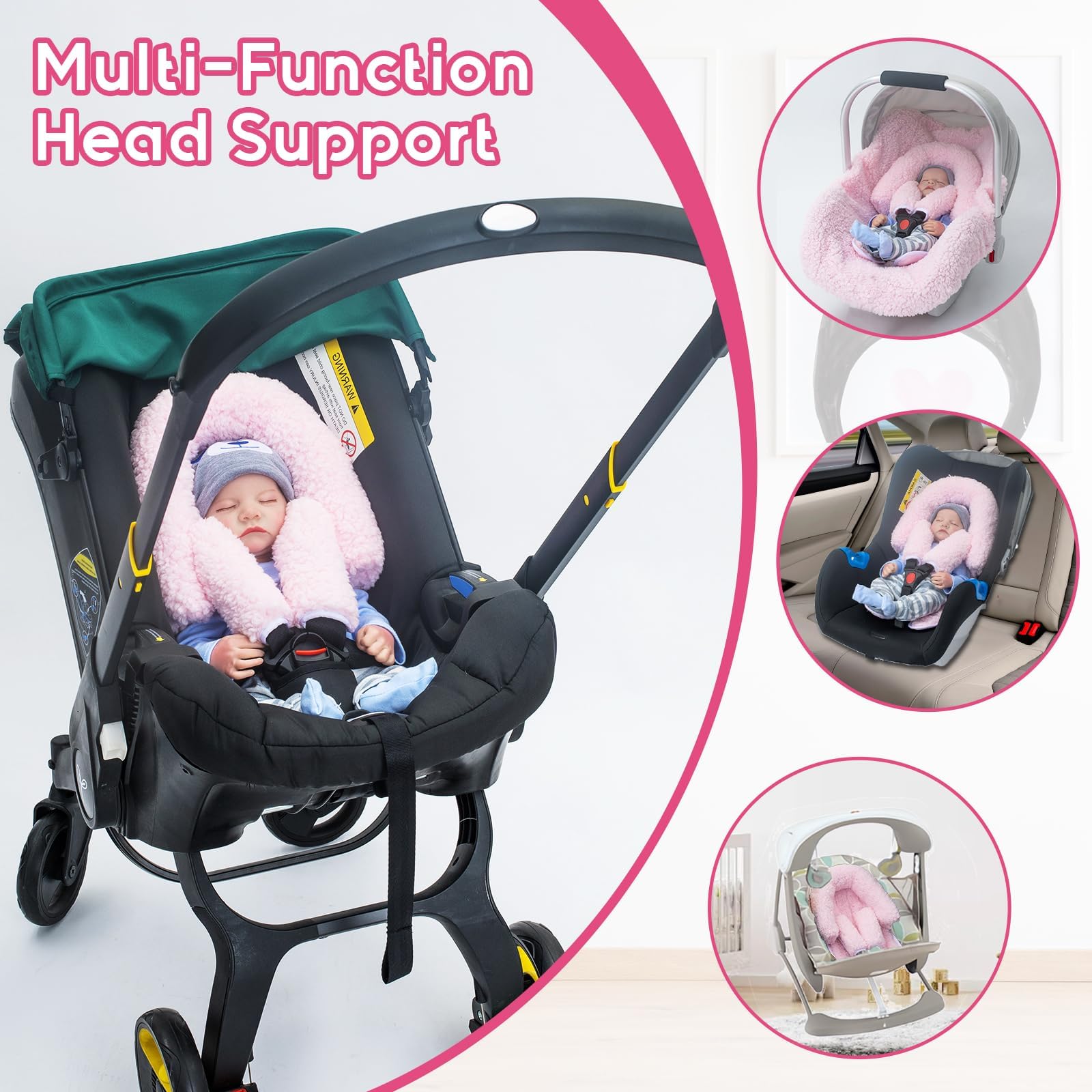 THE KENKYO baby comfort on the go—cozy padding for car, stroller, swings.