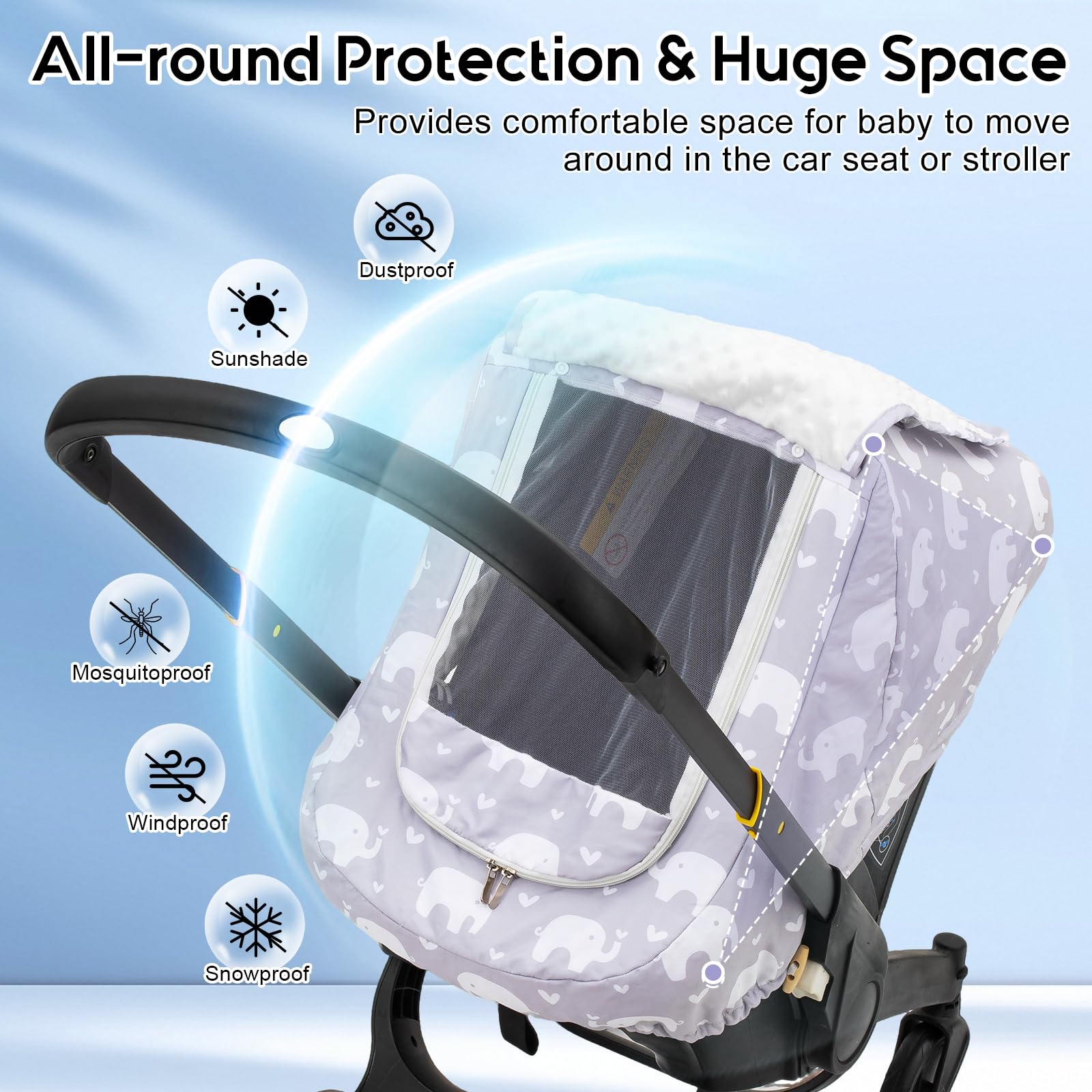 THE KENKYO full-opening window design makes it easy to interact with baby