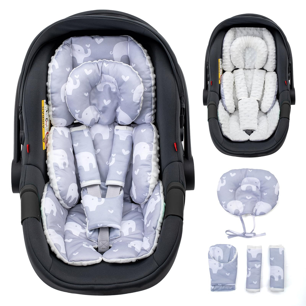 THE KENKYO head-support with extra headrest aids gentle neck alignment on car rides