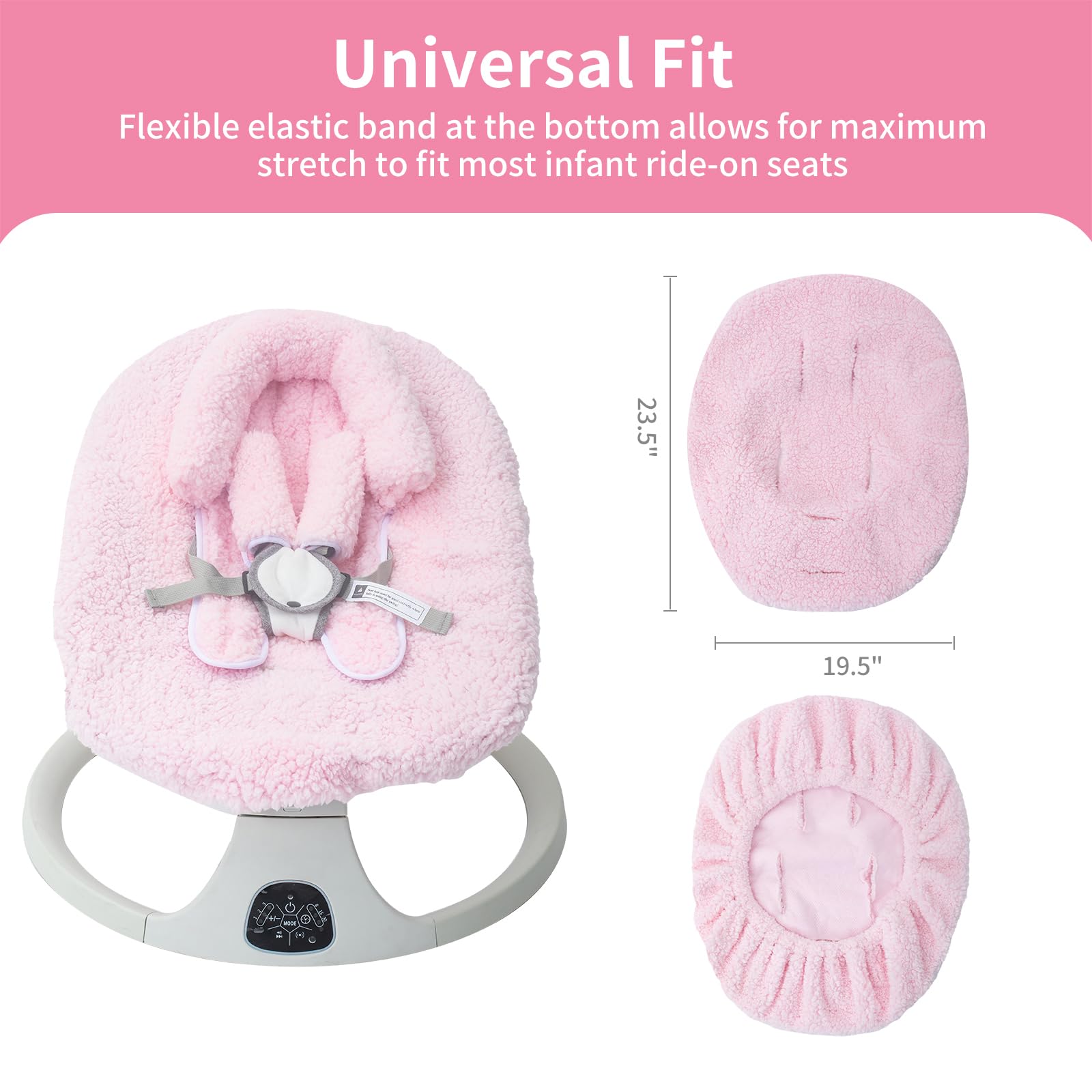 THE KENKYO sherpa-fleece-material closeup shows skin-friendly softness.